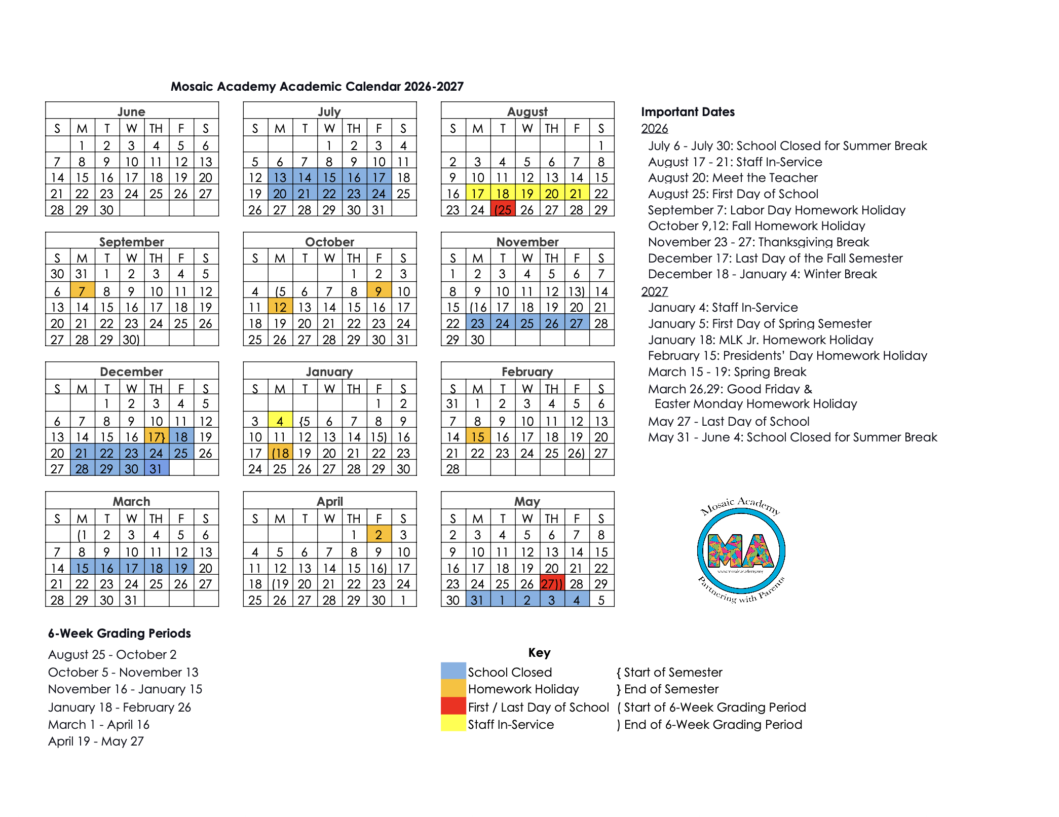 MosaicSchoolCalendar2627